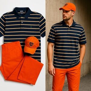 Ralph Lauren Polo Shirt XL Tall + RLX golf orange Pants 33/32